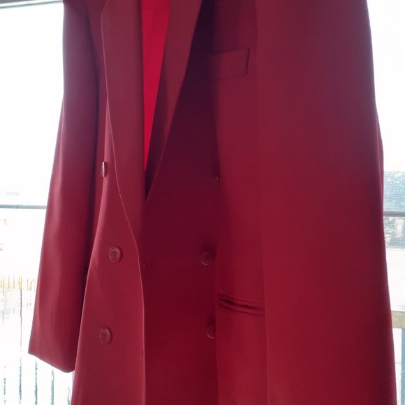 Vintage  Red Skirt suit  imagination 2 piece size 16 - Picture 4 of 7